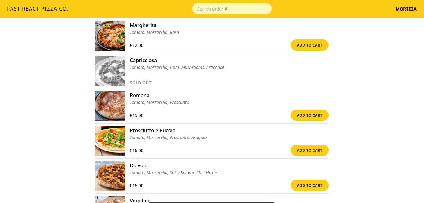 Fast React Pizza